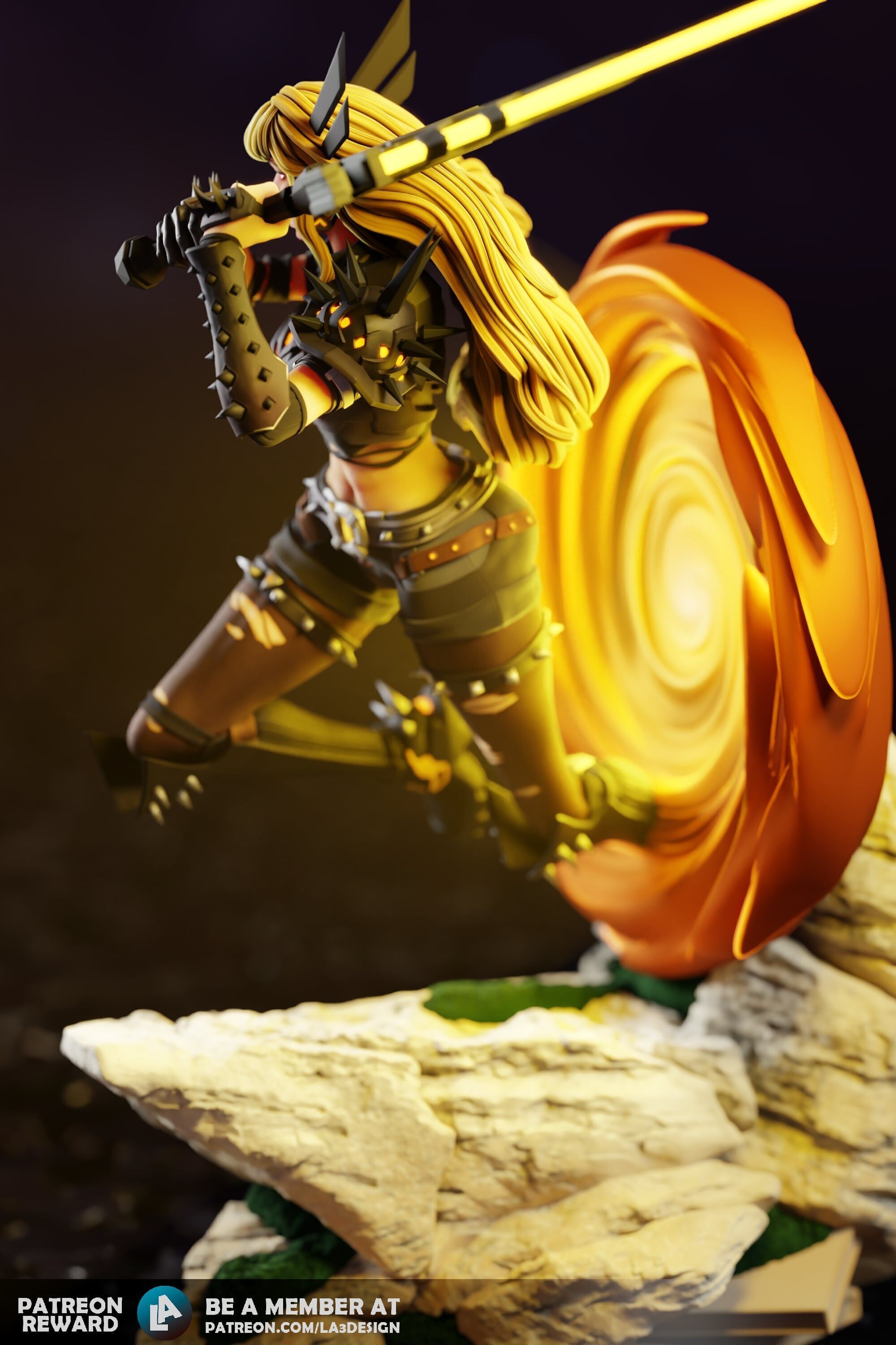 Magik from Marvel Rivals Fan Art 3D print model_2