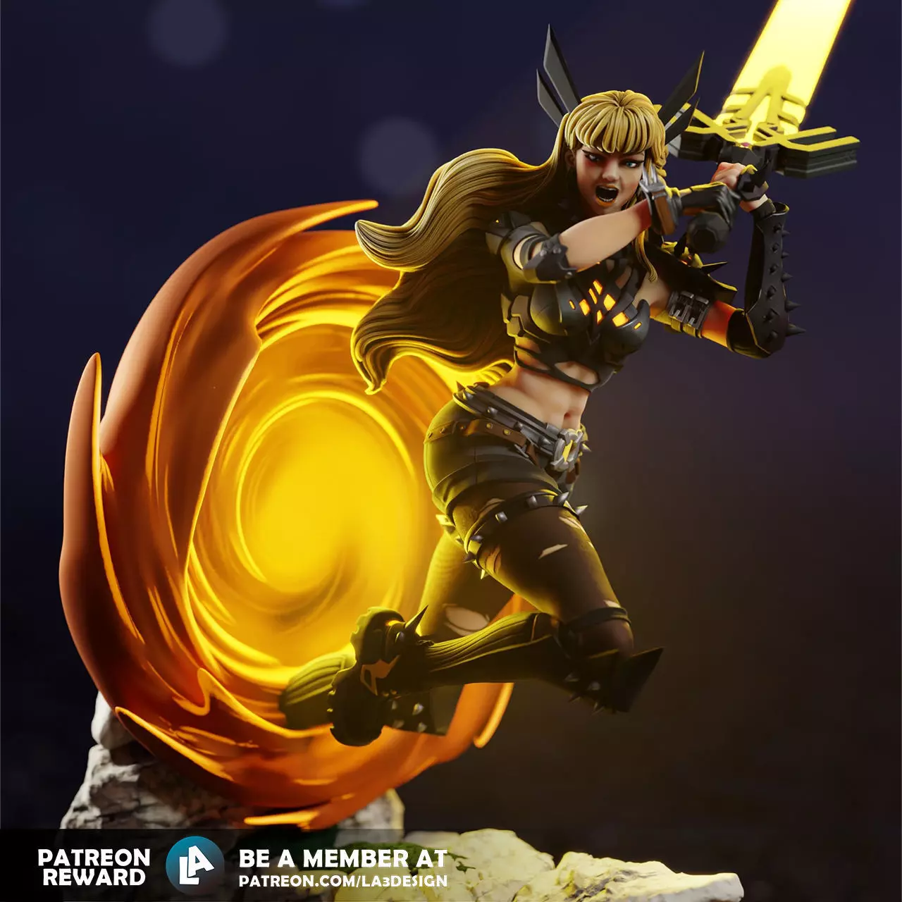 Magik from Marvel Rivals Fan Art 3D print model_0