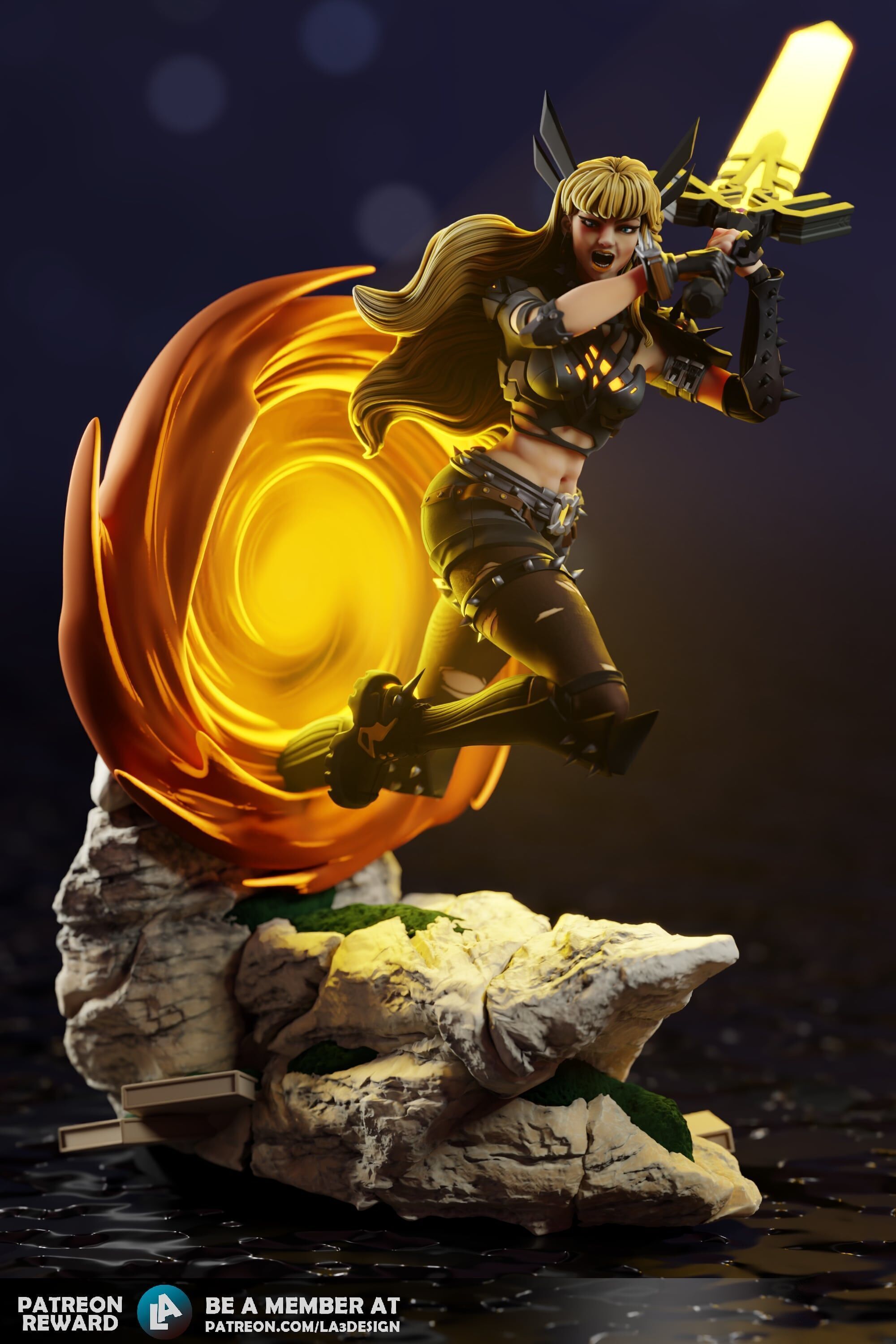 Magik from Marvel Rivals Fan Art 3D print model_1