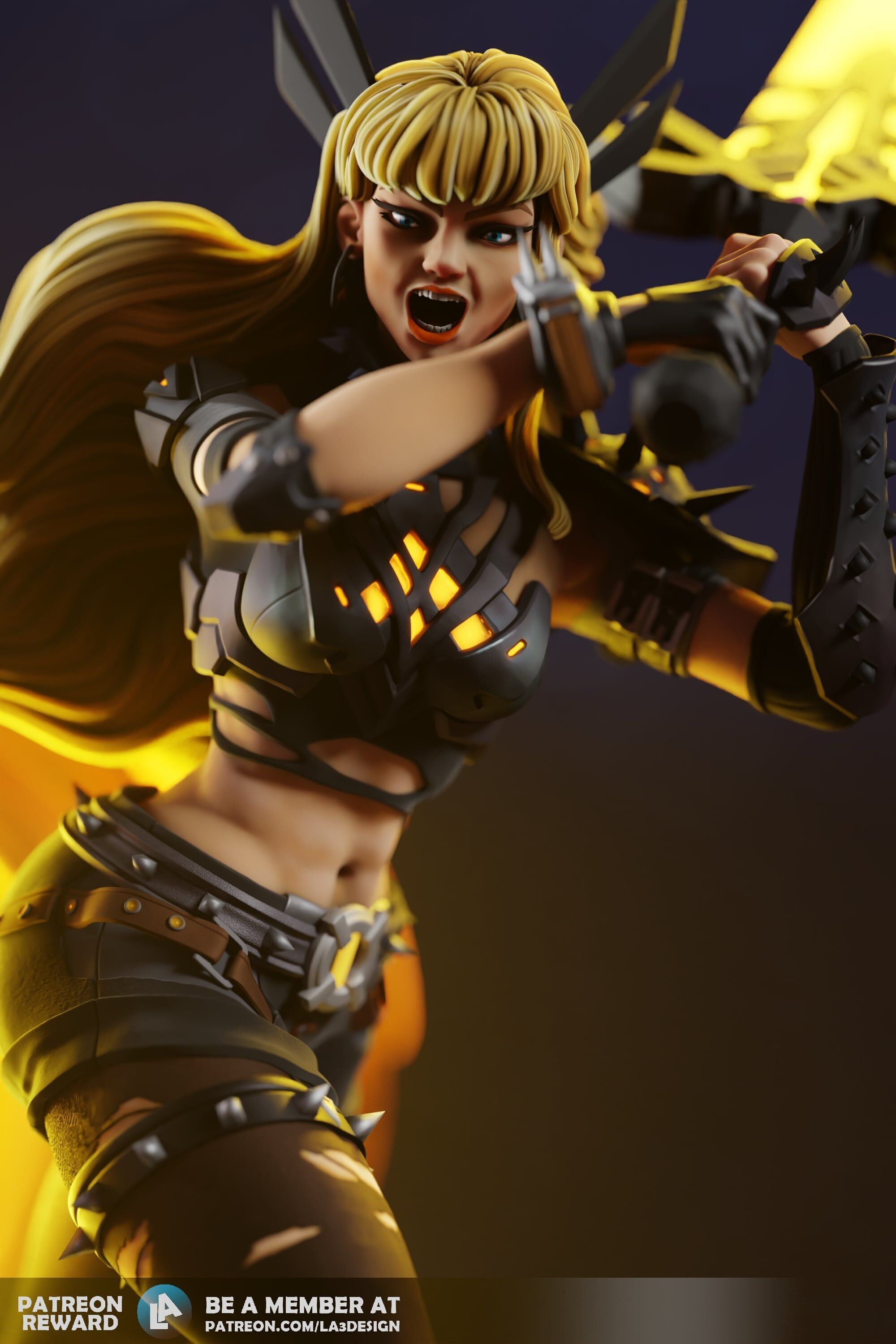 Magik from Marvel Rivals Fan Art 3D print model_3