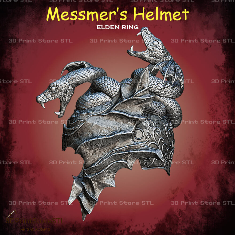 Messmer Helmet Cosplay Elden Ring - STL File 3D print model_4