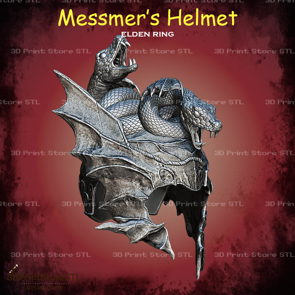Messmer Helmet Cosplay Elden Ring - STL File 3D print model_2