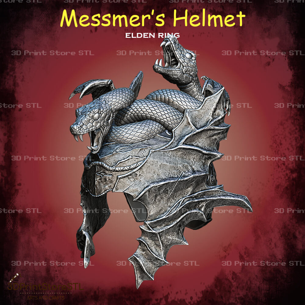 Messmer Helmet Cosplay Elden Ring - STL File 3D print model_1
