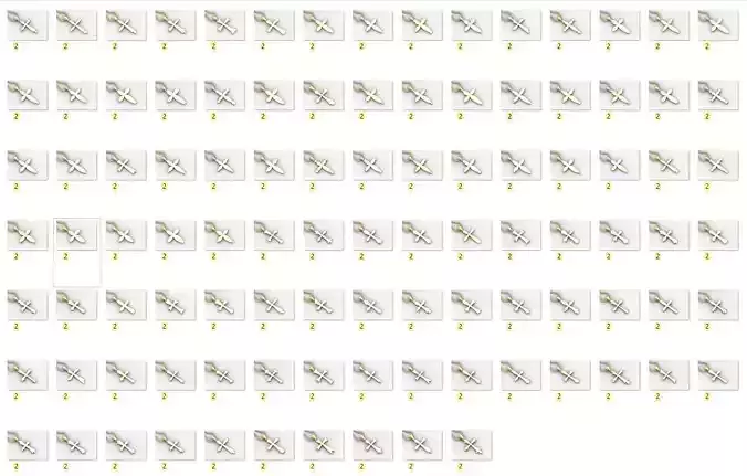 100 Cross Jesus Christ Pendant 3dm STL For Print Big Discount