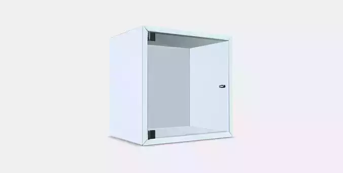 EKET Wall cabinet with glass door Low-poly 3D model