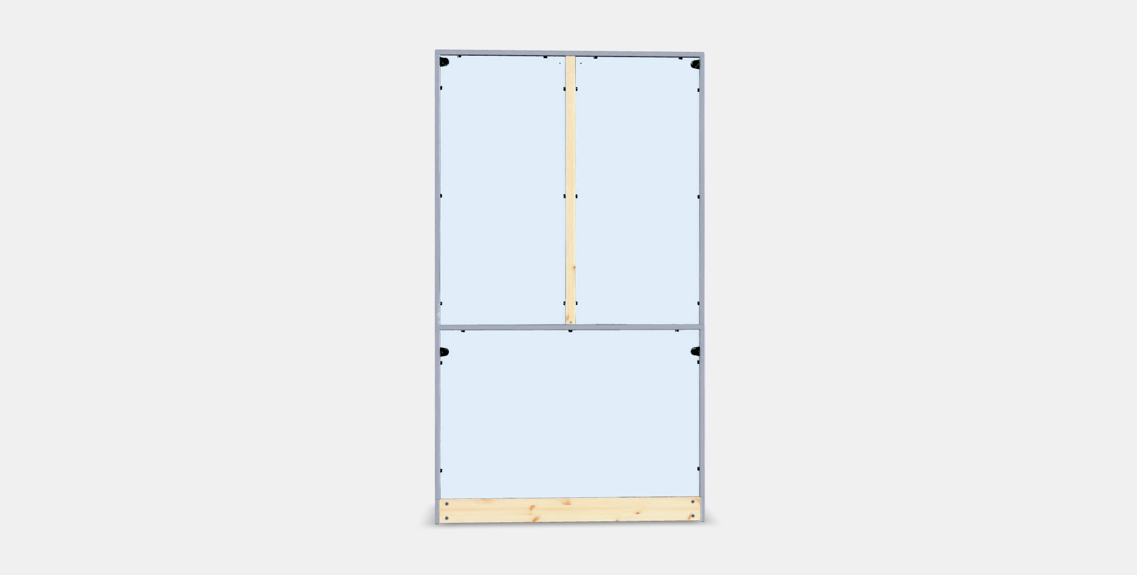 HAVSTA Storage comb w sliding glass doors Low-poly 3D model_14