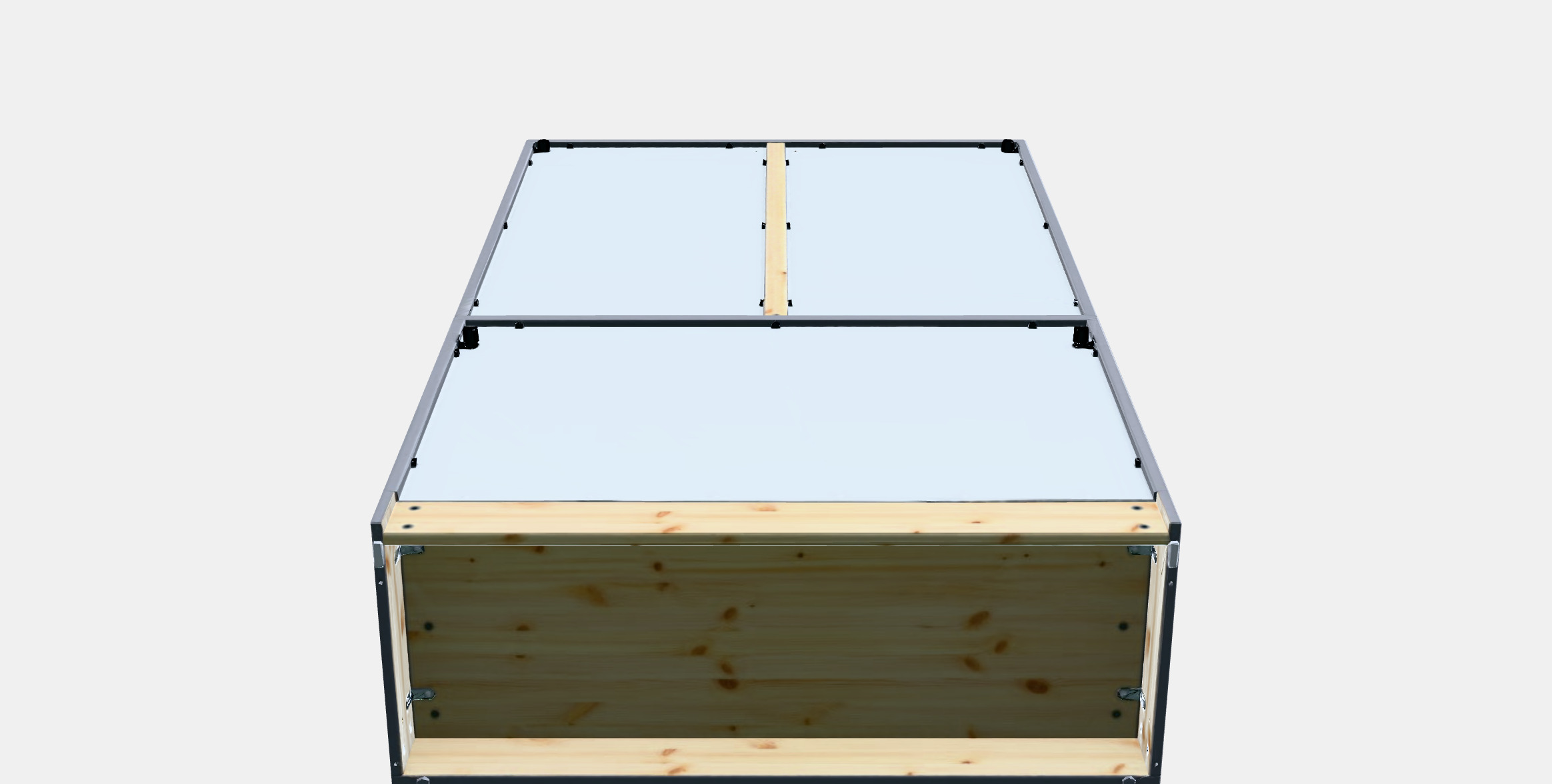 HAVSTA Storage comb w sliding glass doors Low-poly 3D model_8