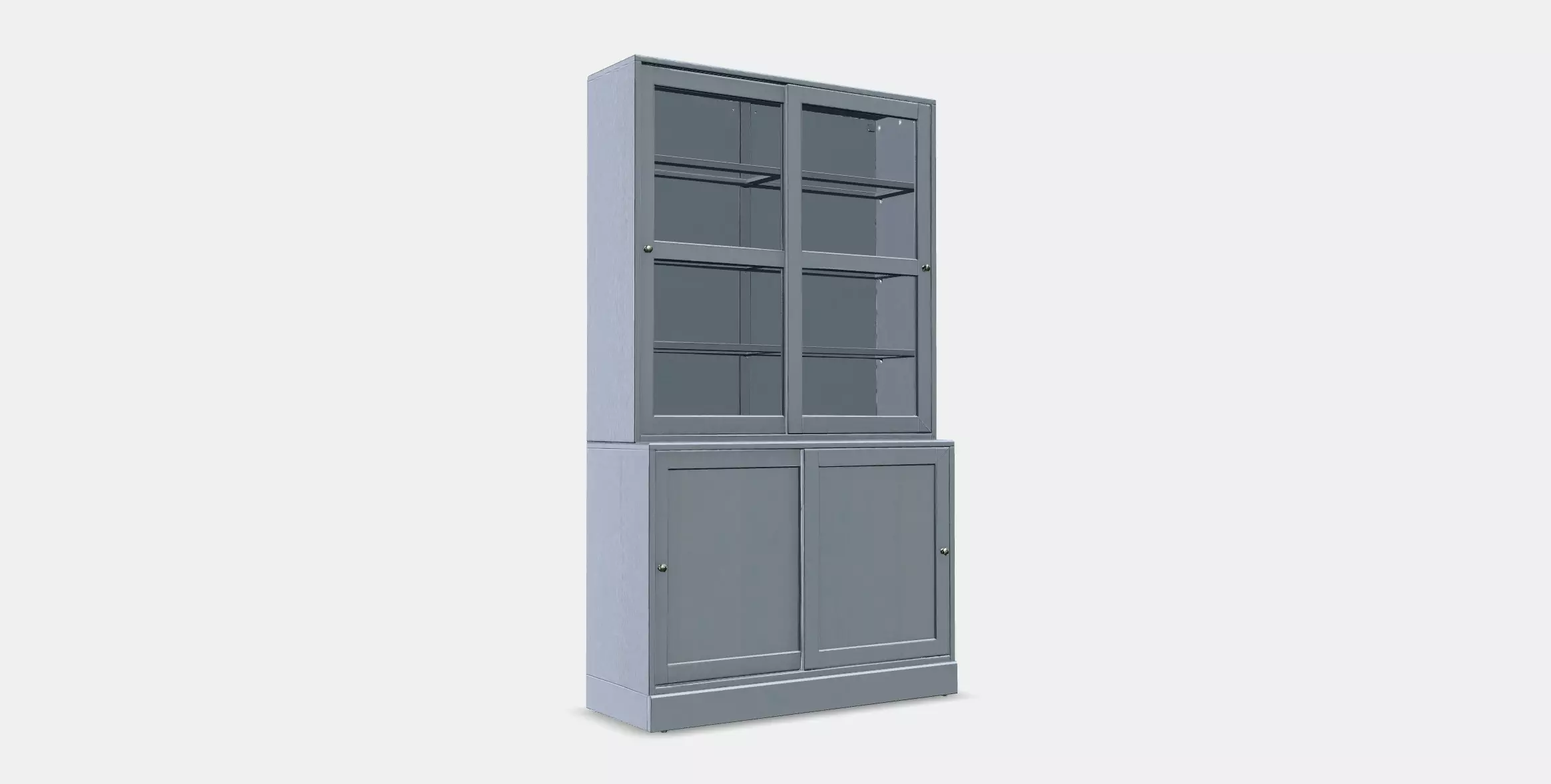 HAVSTA Storage comb w sliding glass doors Low-poly 3D model_0