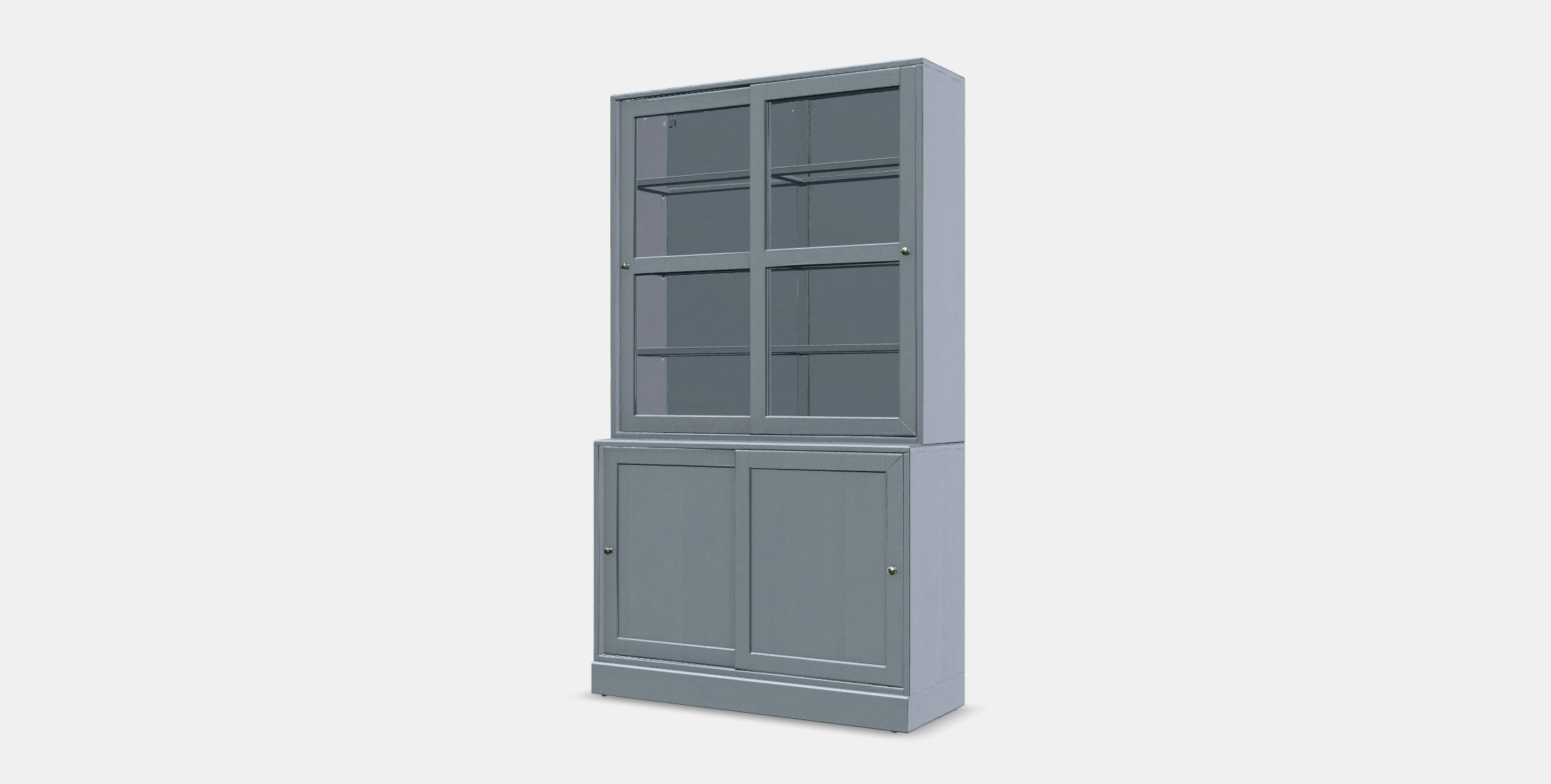 HAVSTA Storage comb w sliding glass doors Low-poly 3D model_12