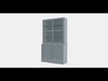 HAVSTA Storage comb w sliding glass doors Low-poly 3D model_1