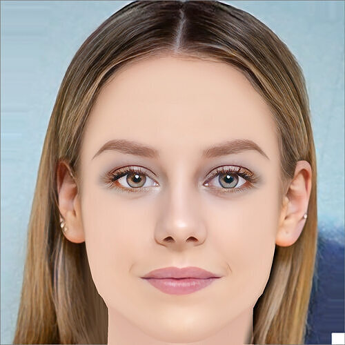 Ester Exposito Head - No Hair - Low poly head for game Low-poly 3D model