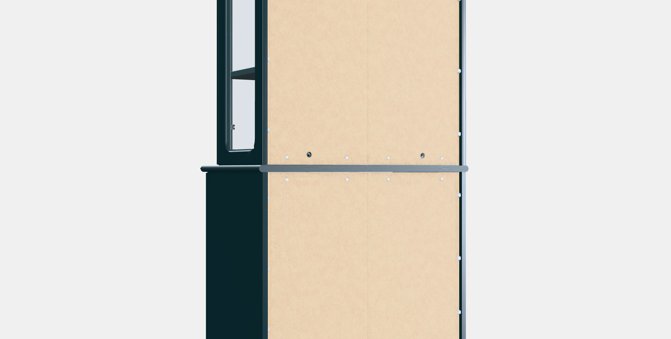 LOMMARP Cabinet with glass doors 3D model_6