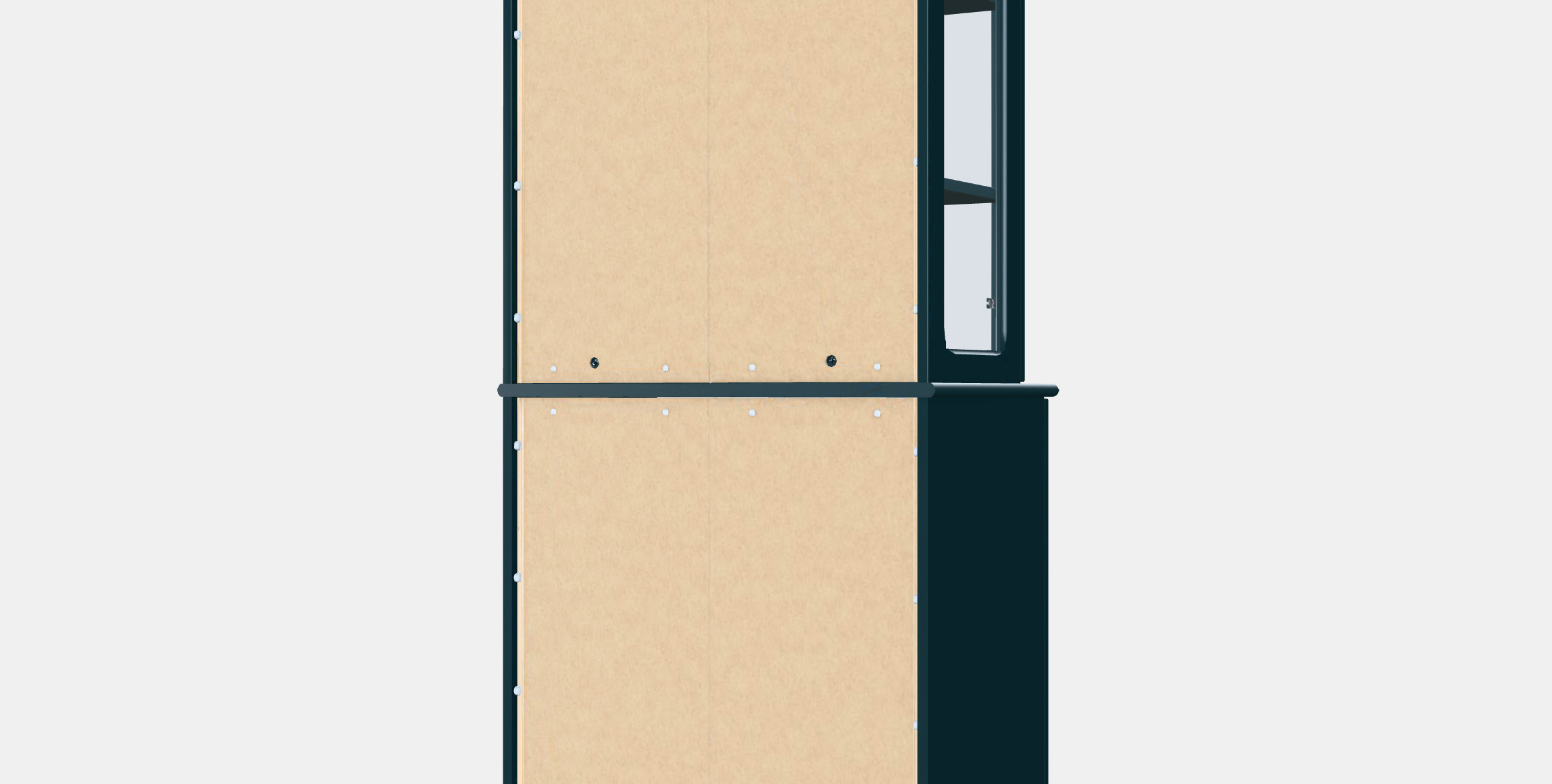 LOMMARP Cabinet with glass doors 3D model_7
