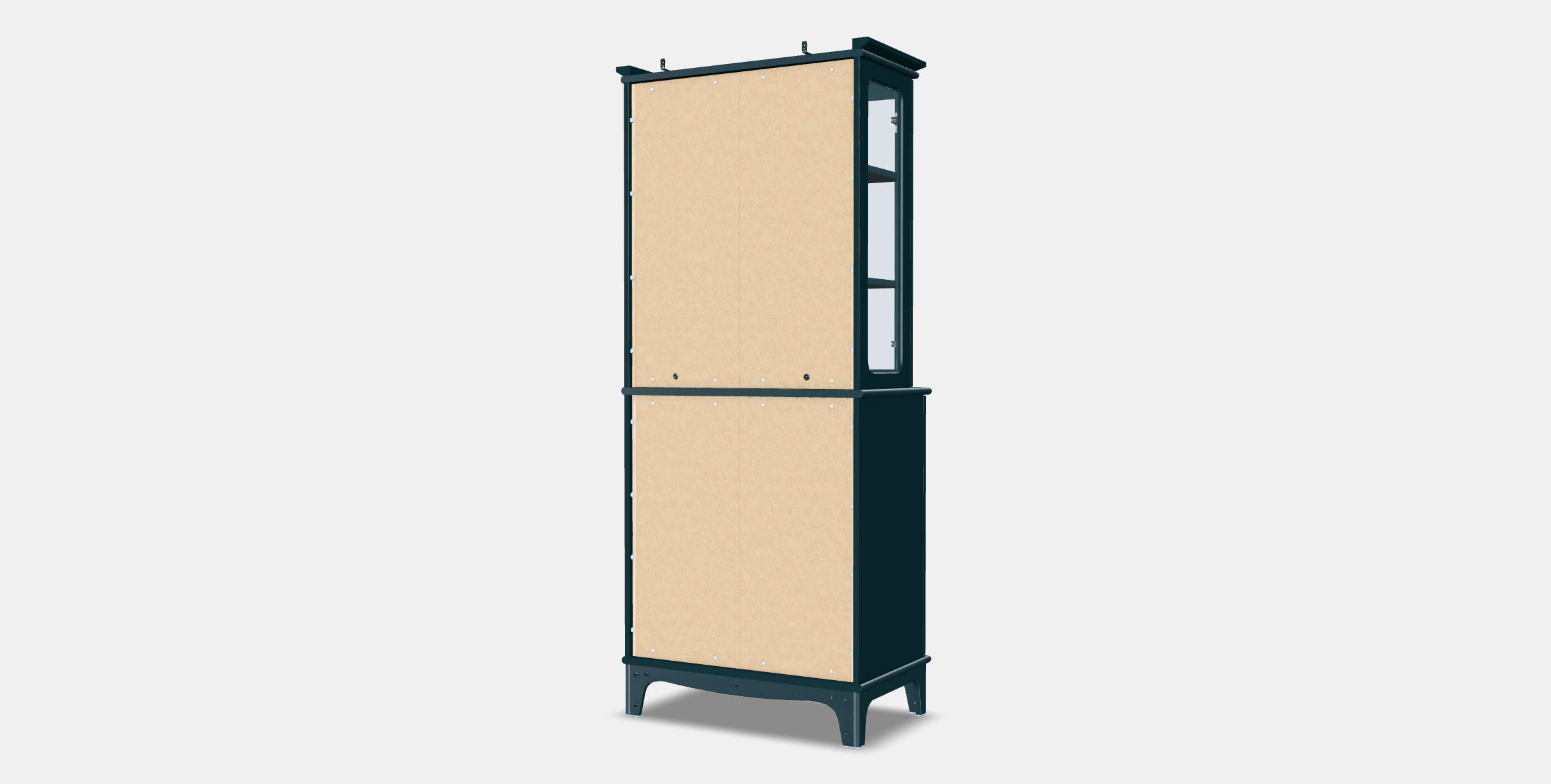 LOMMARP Cabinet with glass doors 3D model_2