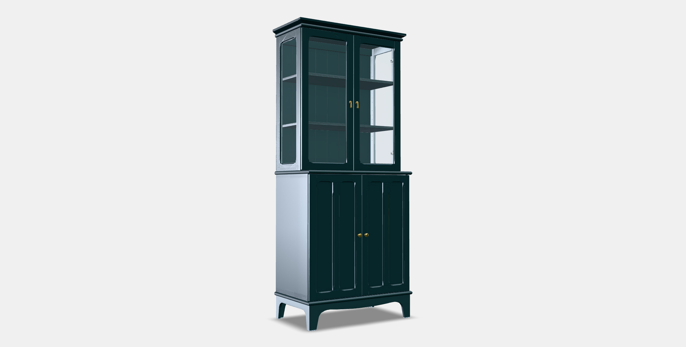LOMMARP Cabinet with glass doors 3D model_3