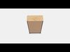HEMNES Glass door cabinet with 3 drawers Low-poly 3D model_1