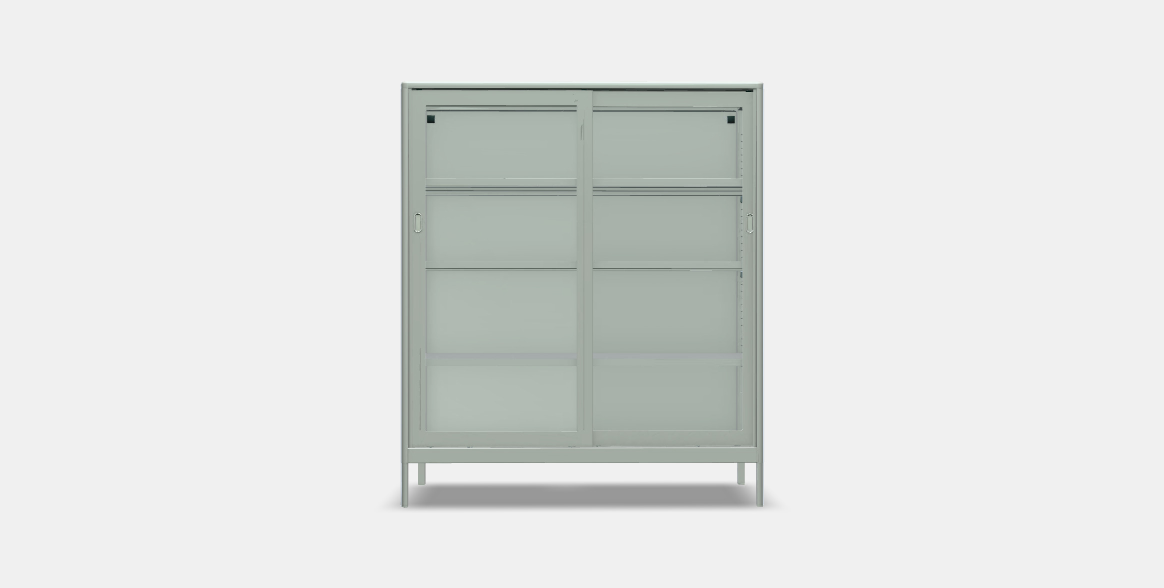 IDASEN Cabinet with sliding glass doors 3D model_10