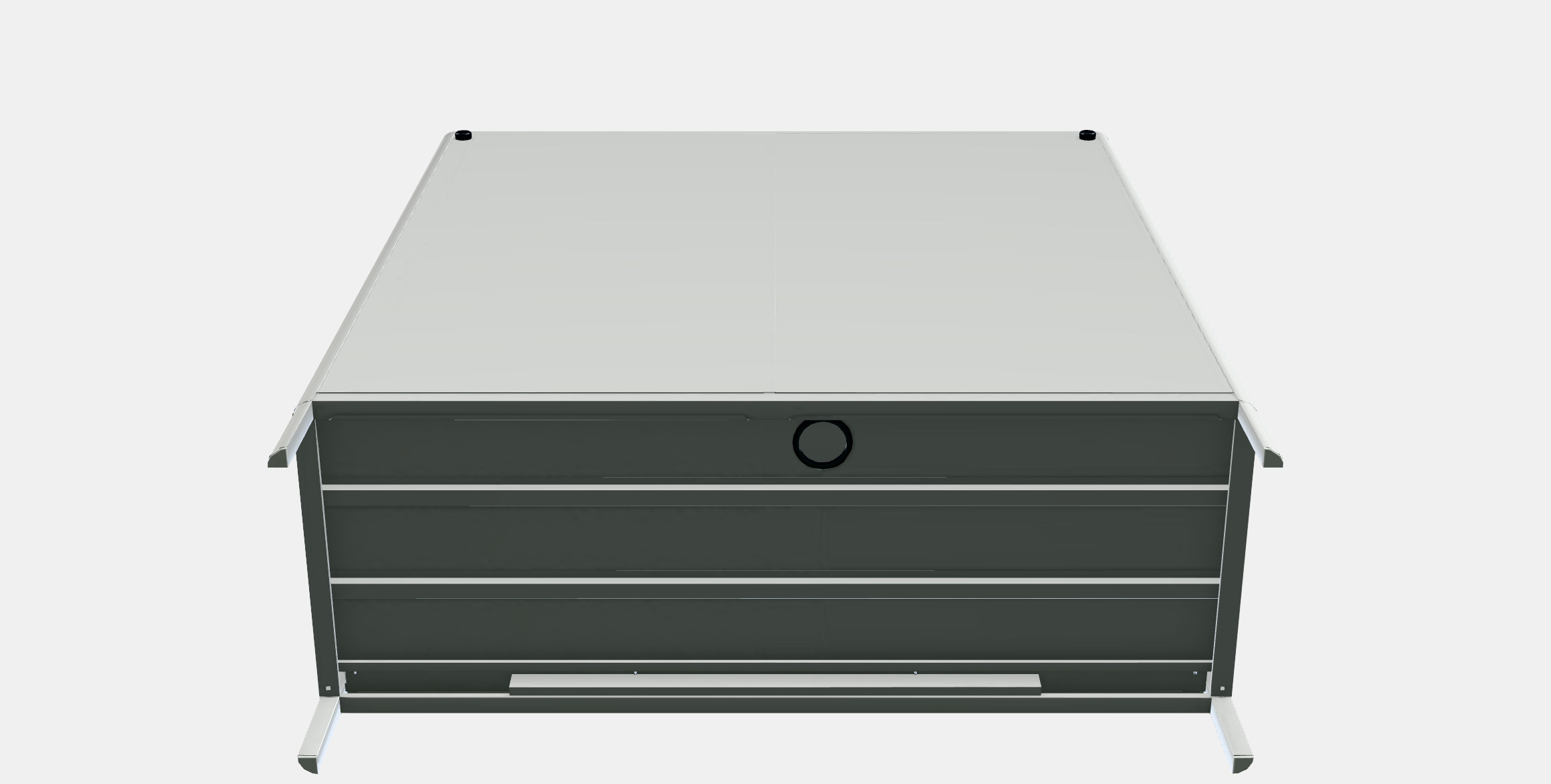 IDASEN Cabinet with sliding glass doors 3D model_8