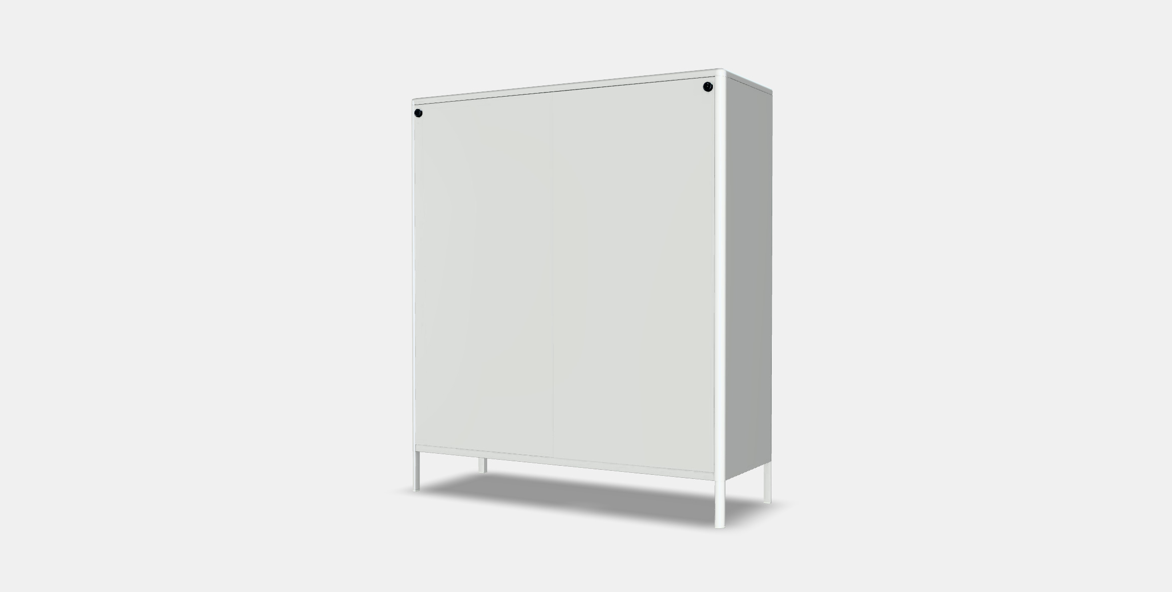 IDASEN Cabinet with sliding glass doors 3D model_5