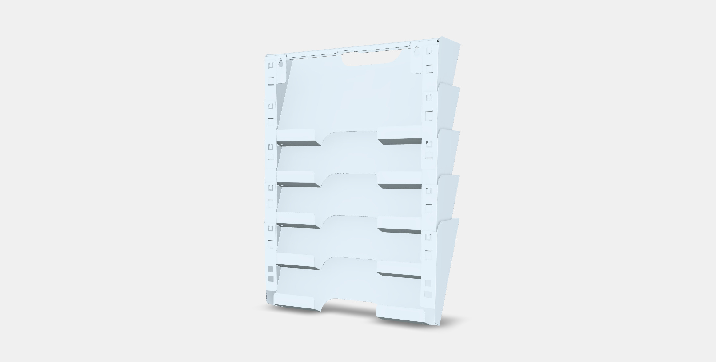 KVISSLE Wall magazine rack Low-poly 3D model_4