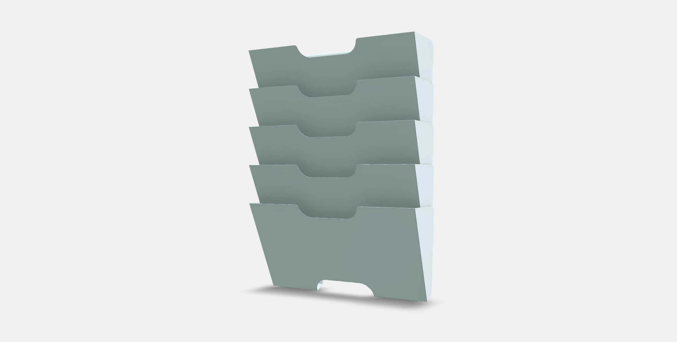 KVISSLE Wall magazine rack Low-poly 3D model_12