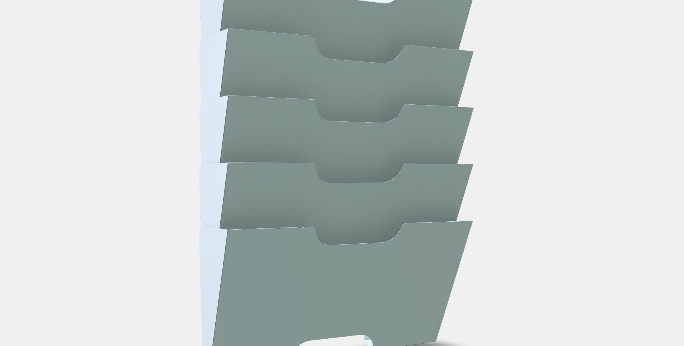 KVISSLE Wall magazine rack Low-poly 3D model_10