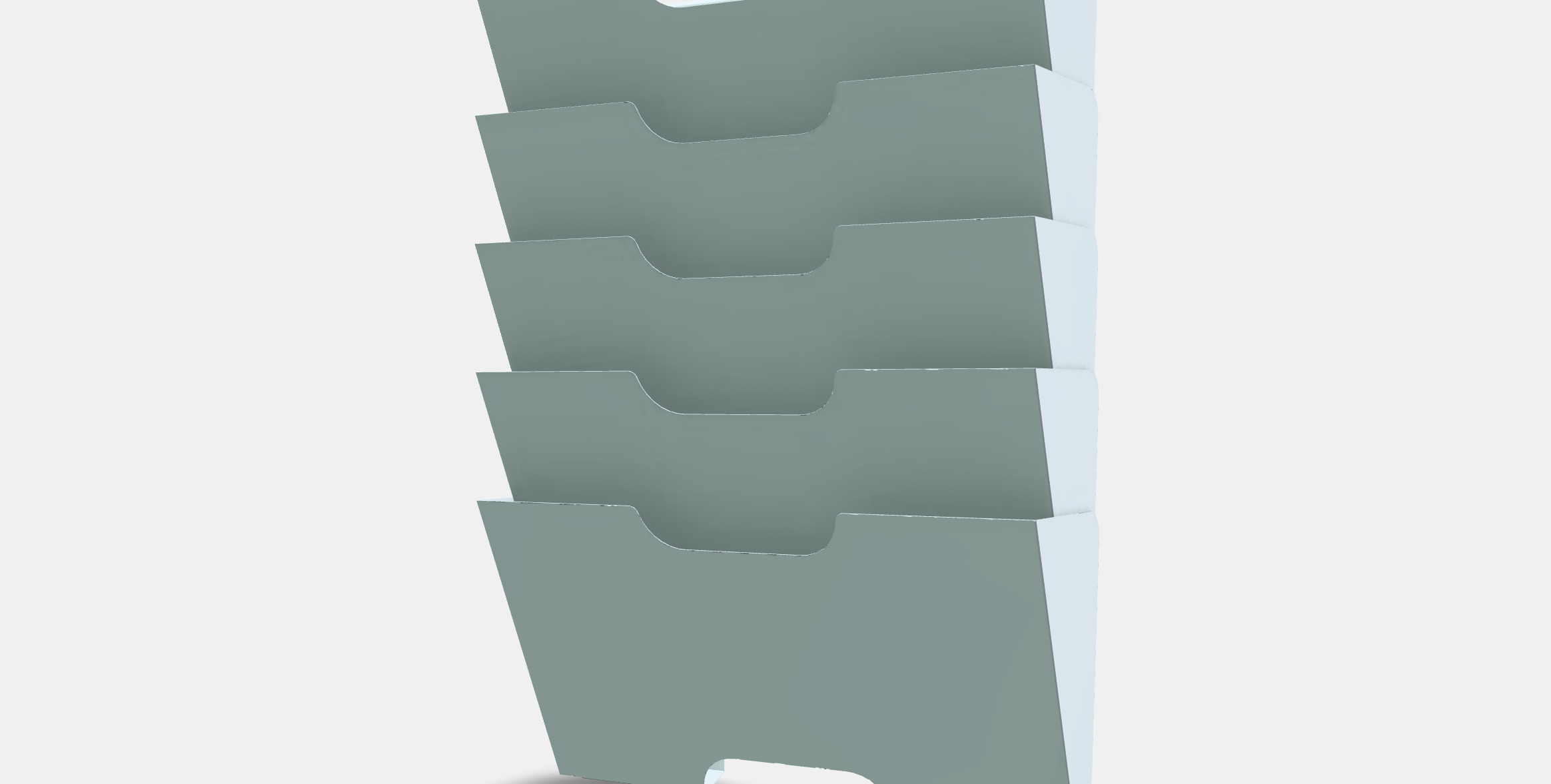 KVISSLE Wall magazine rack Low-poly 3D model_13