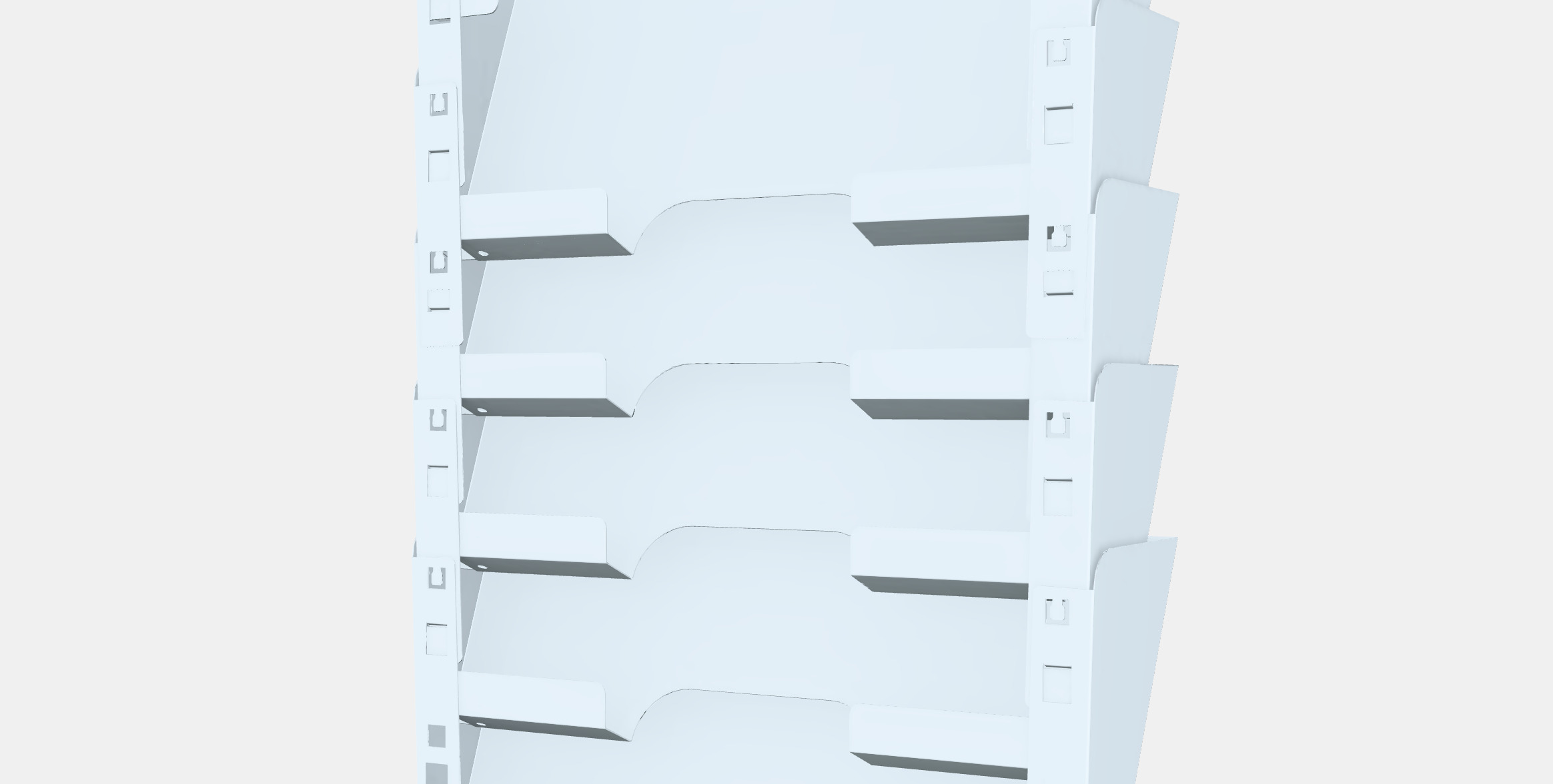 KVISSLE Wall magazine rack Low-poly 3D model_6