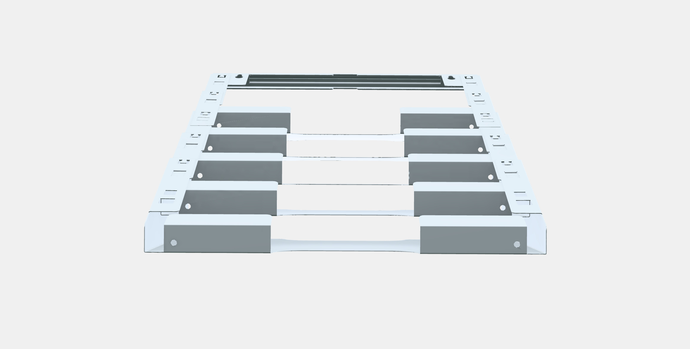 KVISSLE Wall magazine rack Low-poly 3D model_8