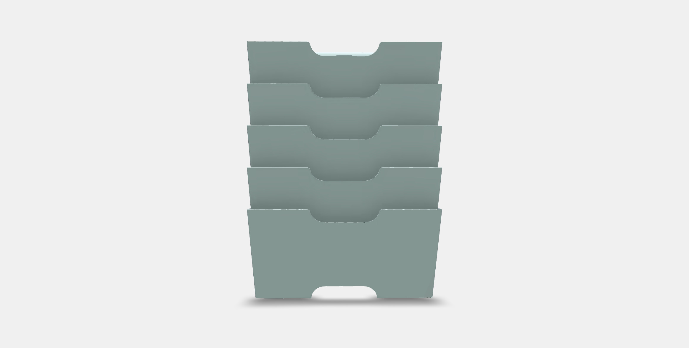 KVISSLE Wall magazine rack Low-poly 3D model_9