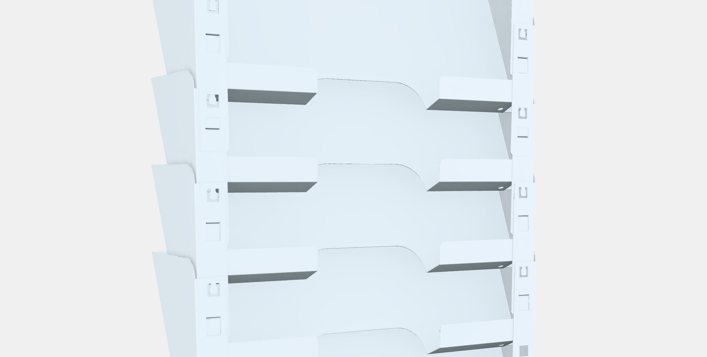 KVISSLE Wall magazine rack Low-poly 3D model_3