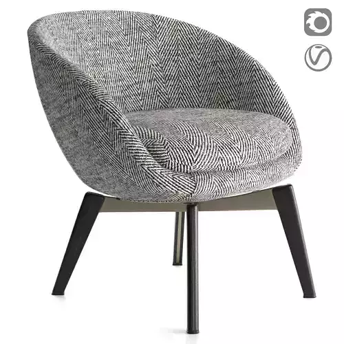 Minotti Russell Lounge Little Armchair