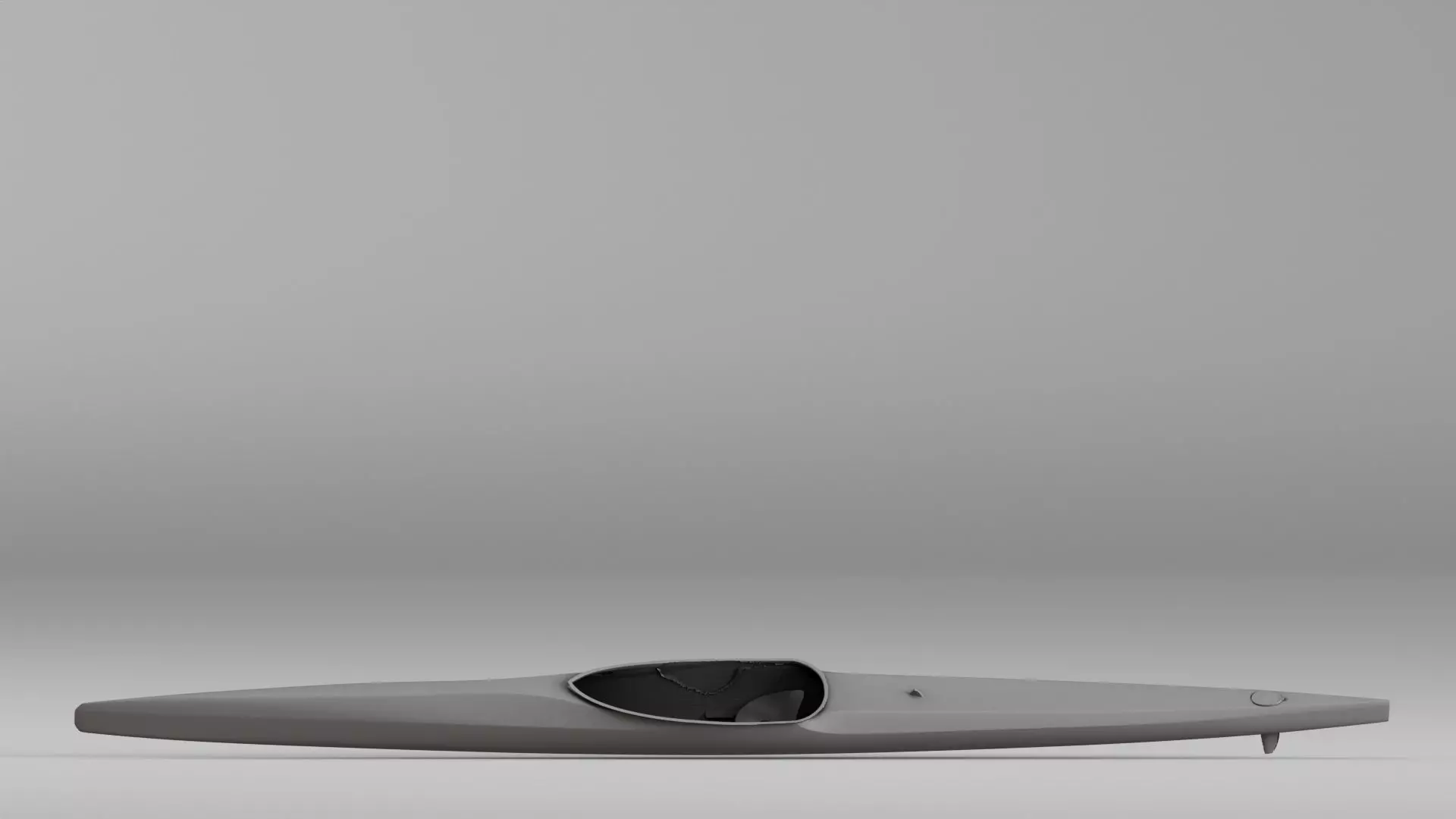 001603 Raw 3D Scan of a Kayak  Full Scale Canoe Hull 3D print model_0