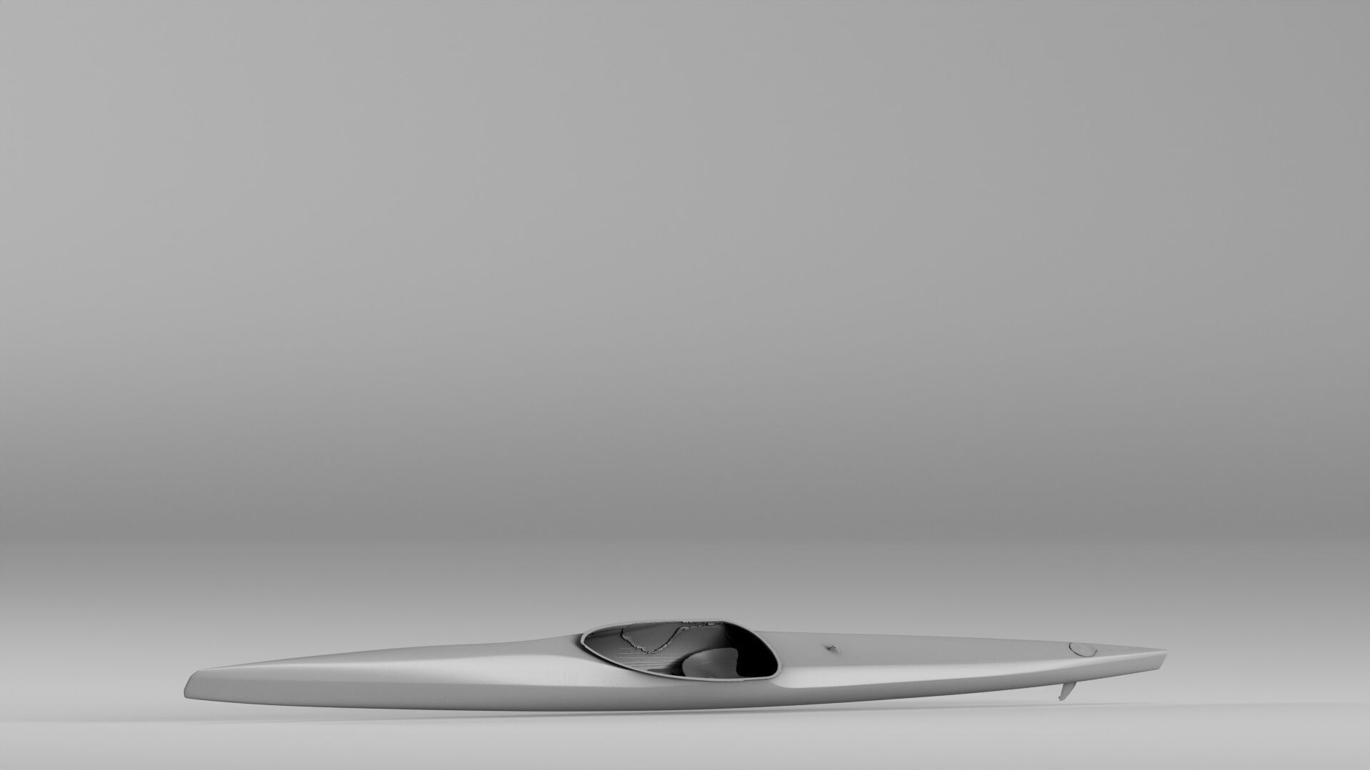 001603 Raw 3D Scan of a Kayak  Full Scale Canoe Hull 3D print model_4