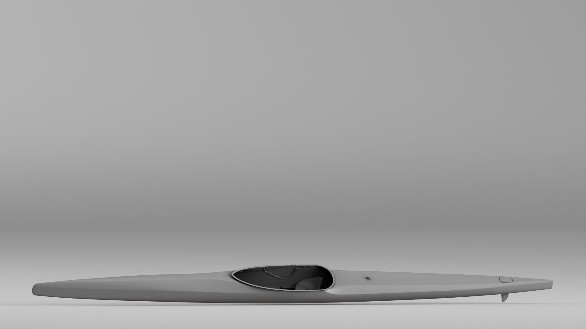 001603 Raw 3D Scan of a Kayak  Full Scale Canoe Hull 3D print model_2