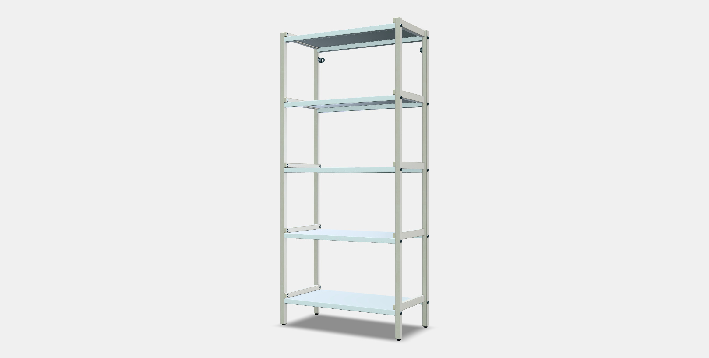 EKENABBEN Open shelving unit 1 3D model_12