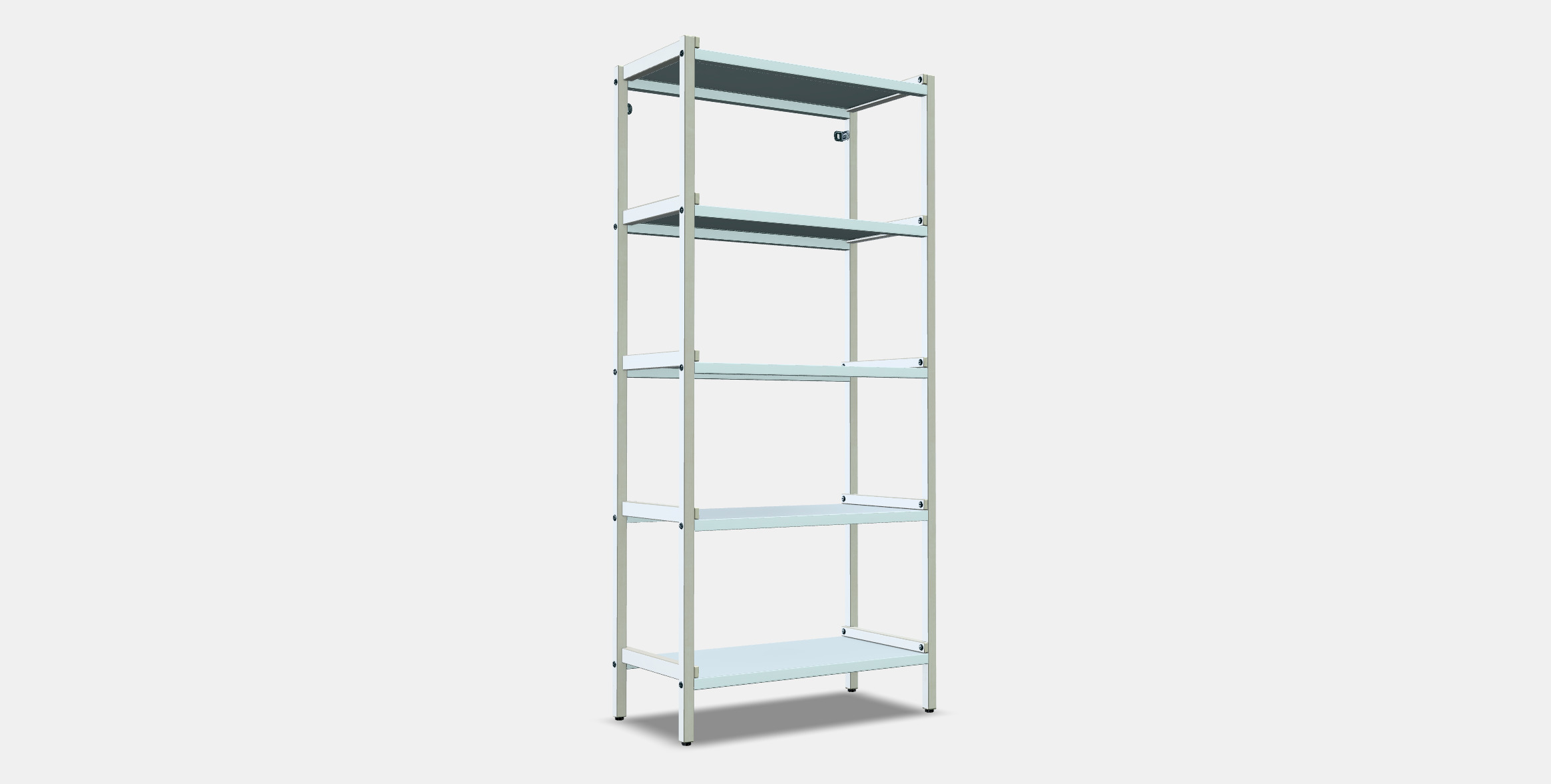 EKENABBEN Open shelving unit 1 3D model_4