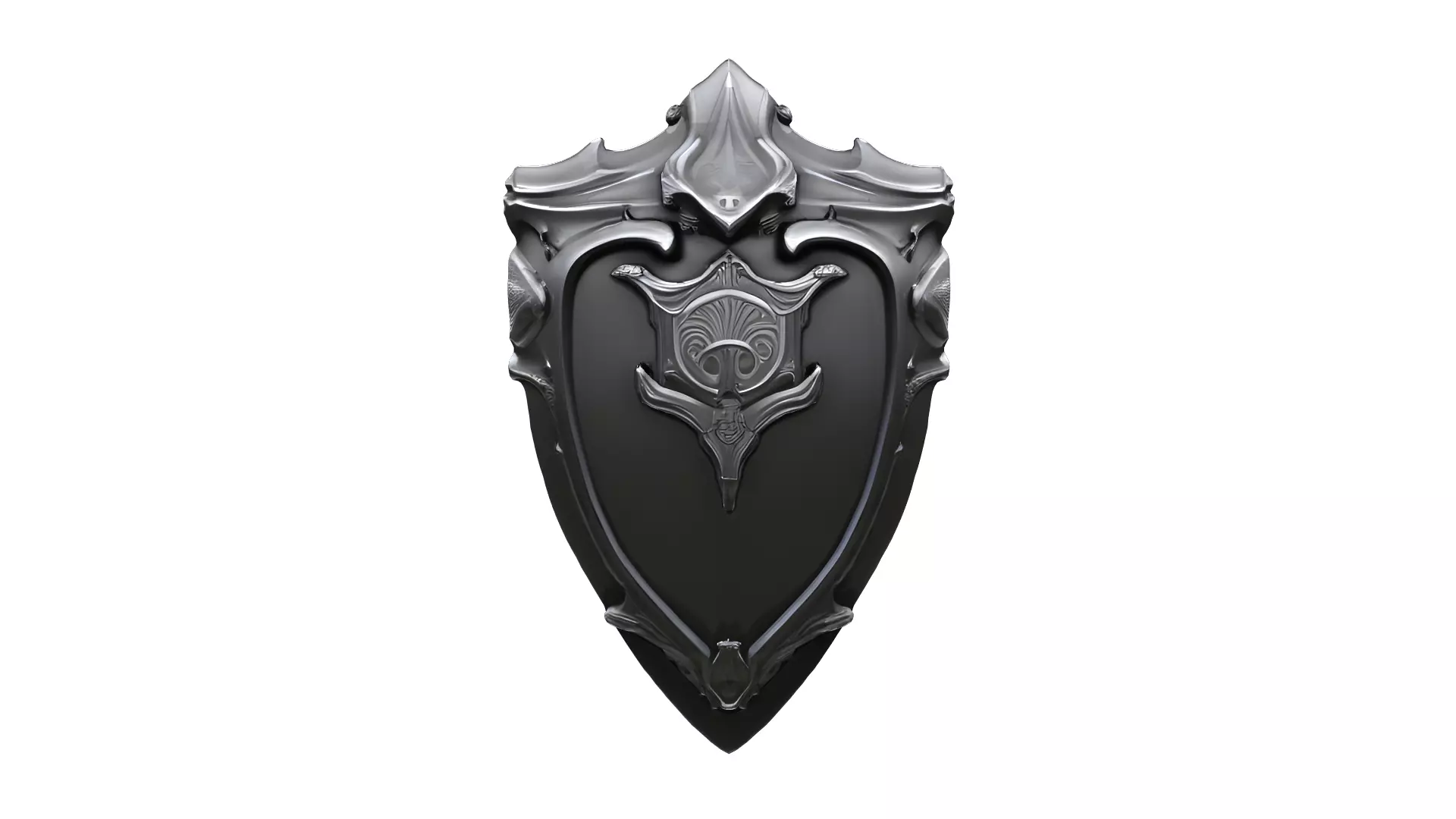 Fantasy Shield Low-poly 3D model_0