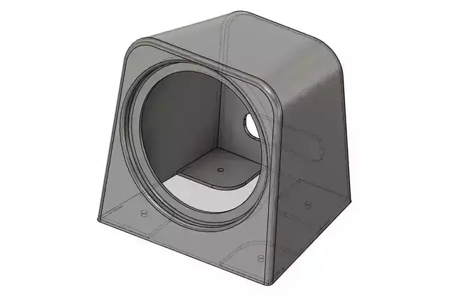 5 Inch speaker pod box DRIFT DRAG STREET flat surface mounted  3D print model