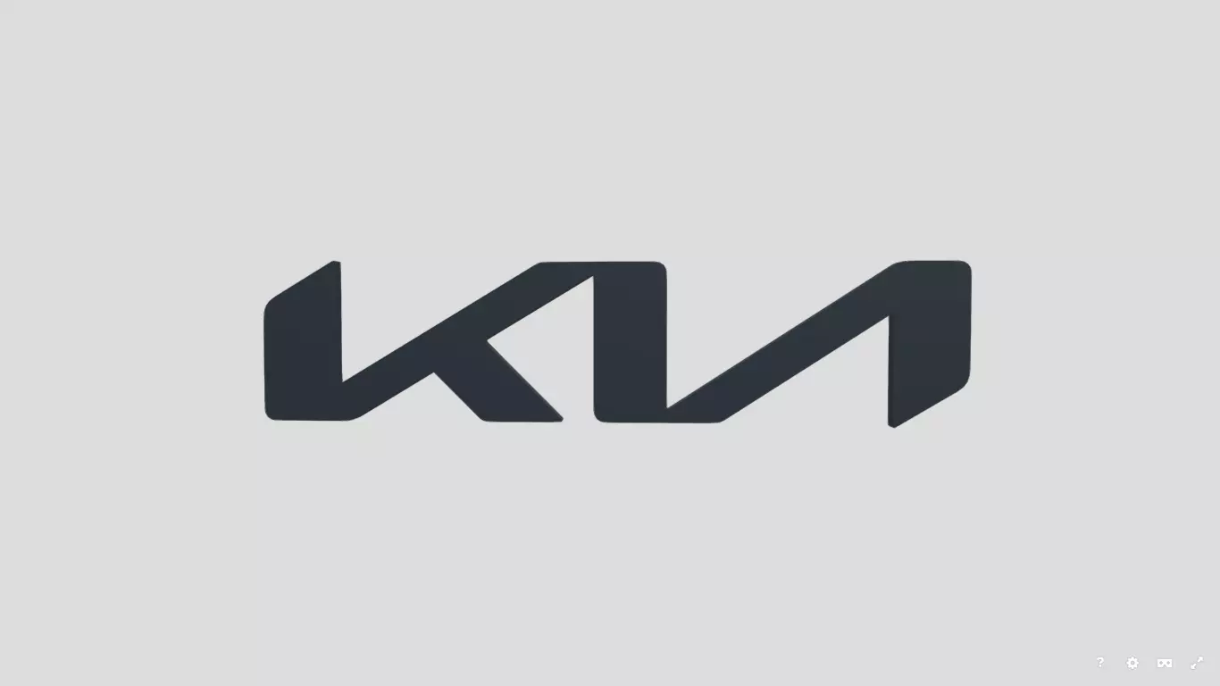 KIA 3D logo Model Low Poly logo Download Free low-poly 3D model