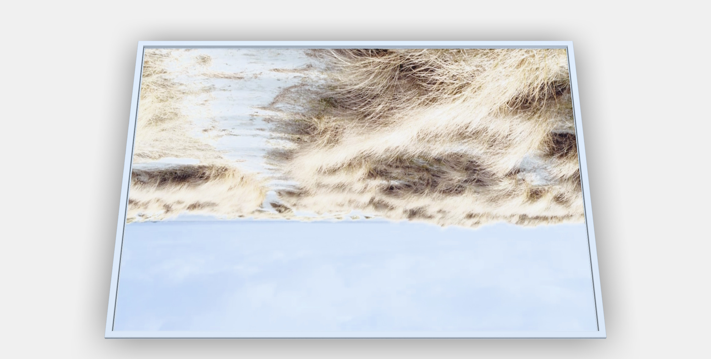 BJORKSTA Framed picture Low-poly 3D model_4