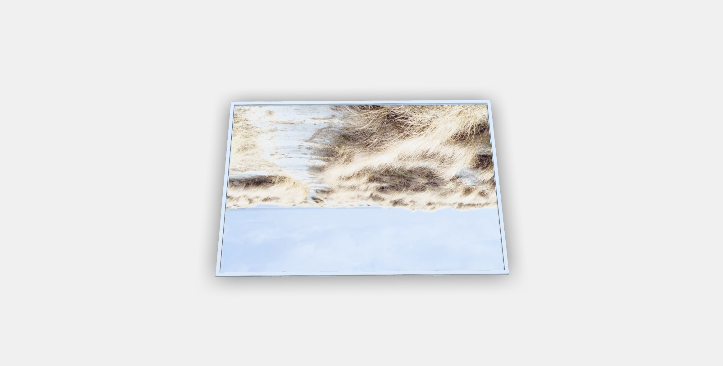 BJORKSTA Framed picture Low-poly 3D model_3