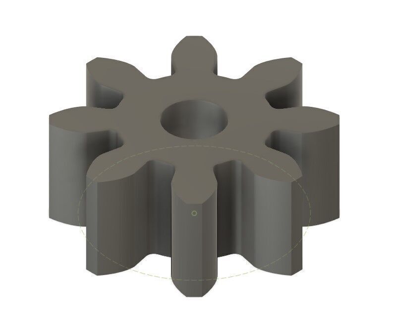 Spur Gear 200 teeth 15mm Wide 254mm Pitch Diar 20deg Press Angle 3D print model_1