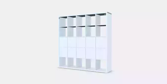 KALLAX shelf with 10 inserts