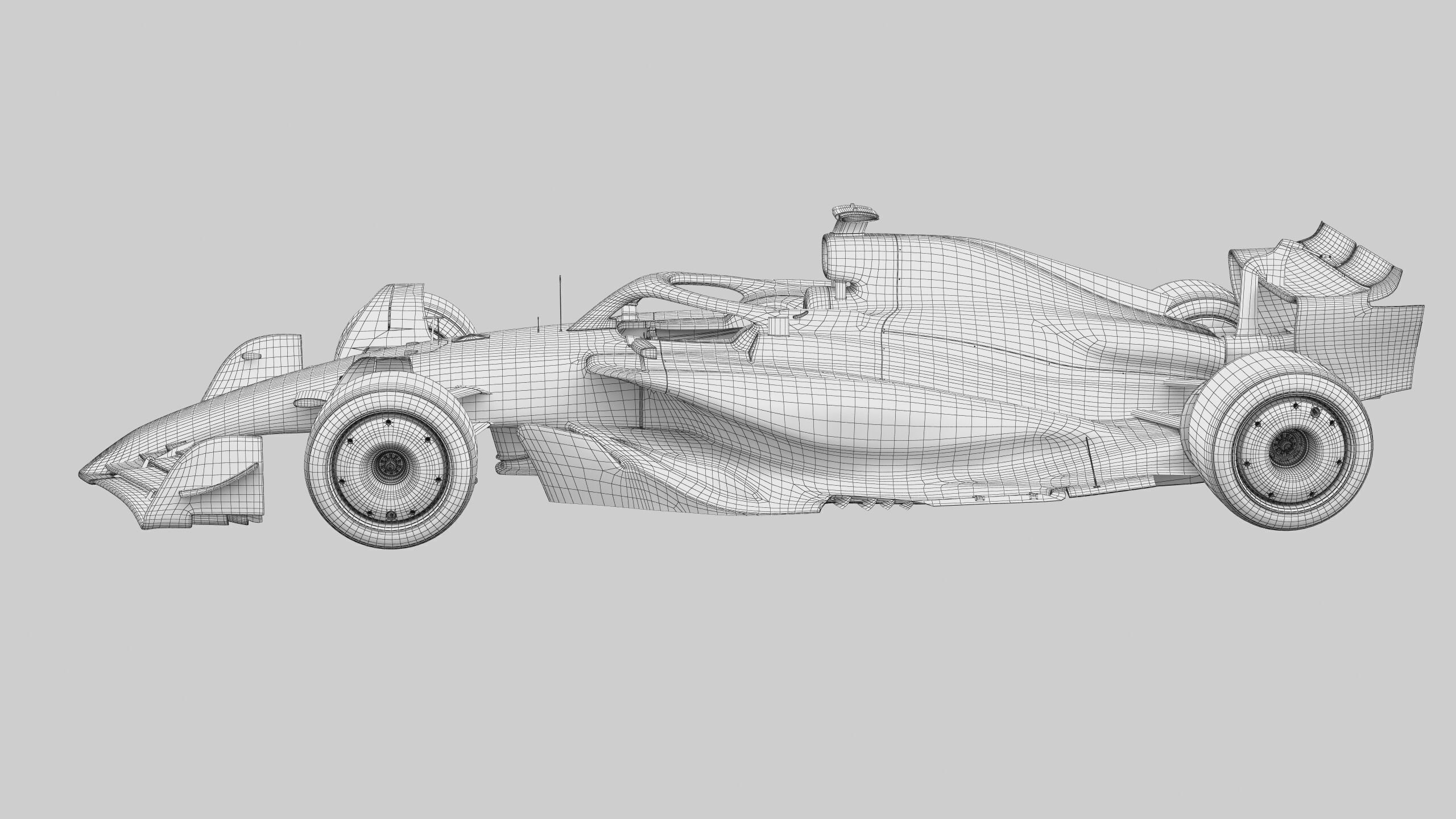 F1 Generic Car 2025 Template 3D model_15