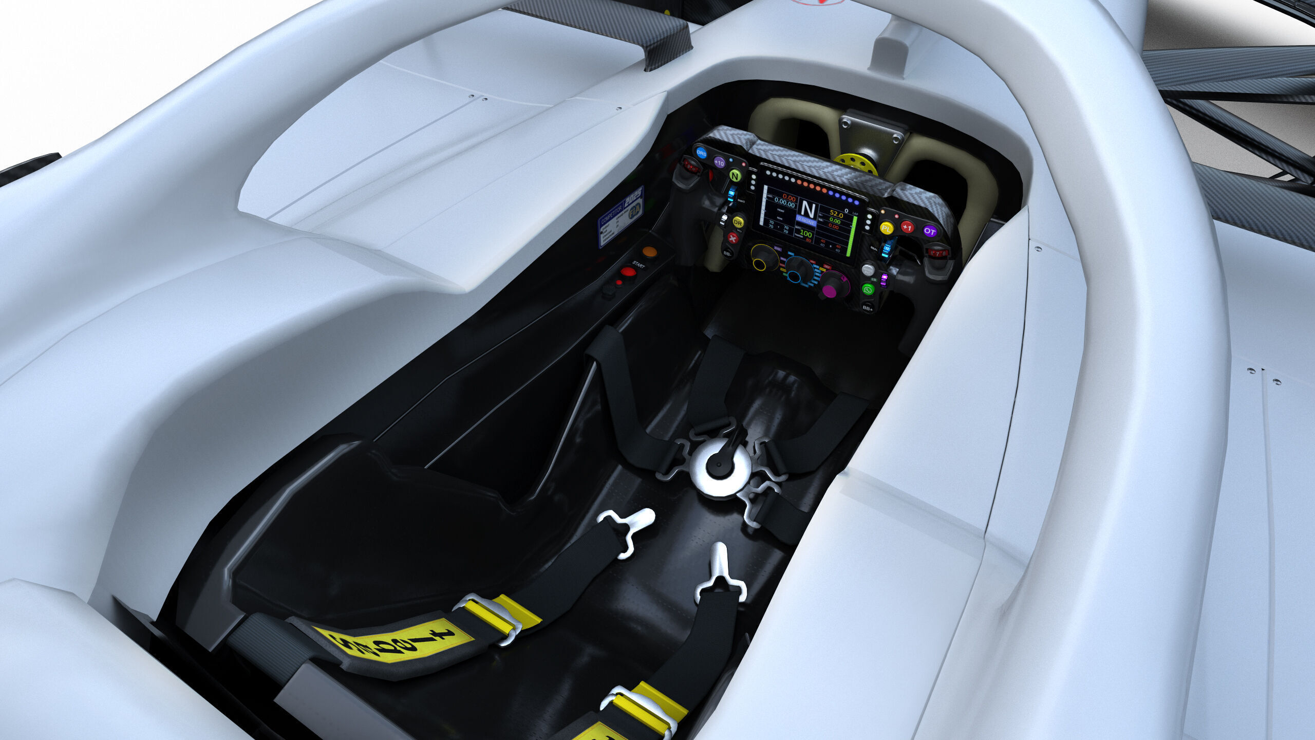 F1 Generic Car 2025 Template 3D model_23