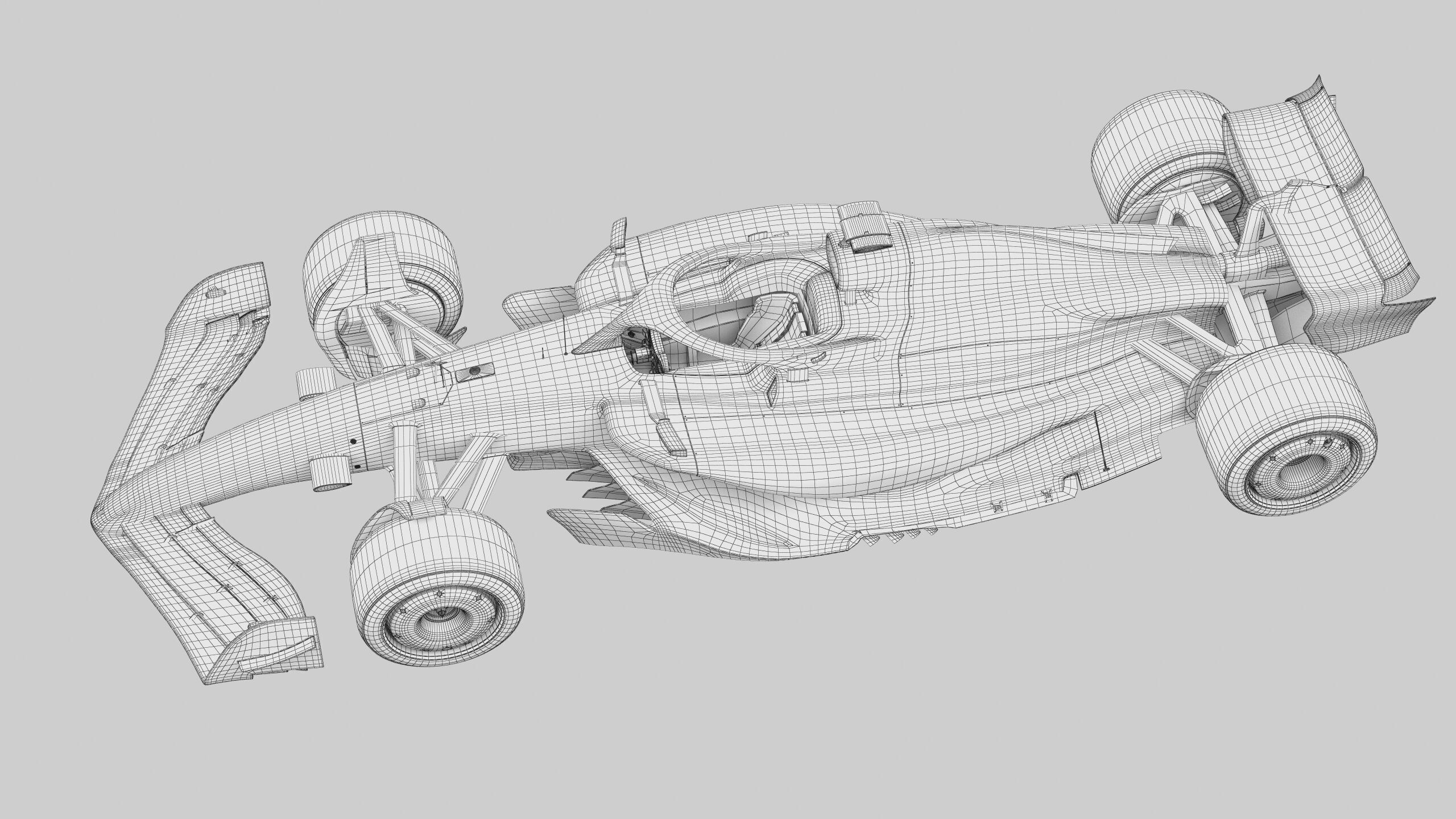 F1 Generic Car 2025 Template 3D model_16