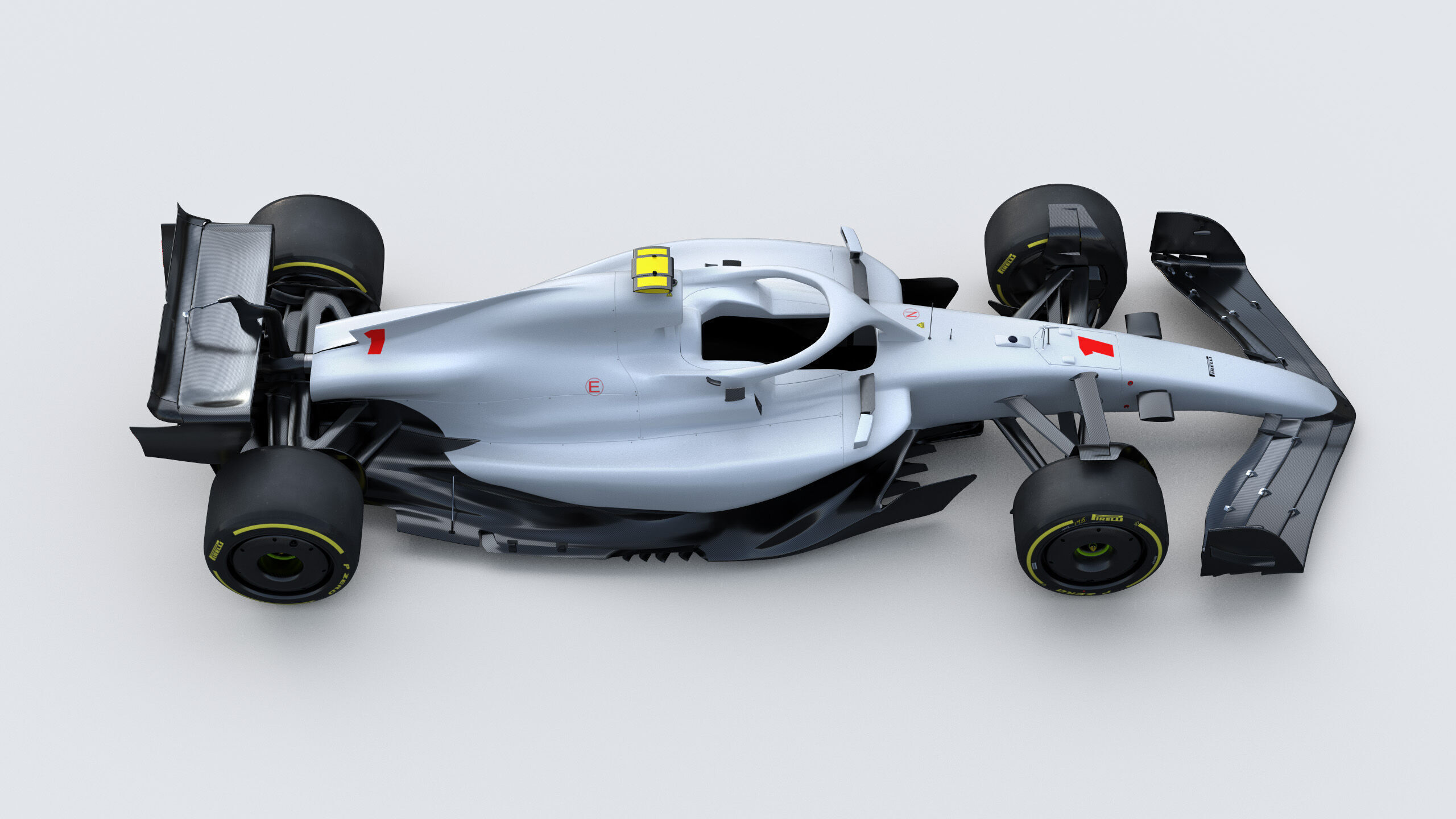F1 Generic Car 2025 Template 3D model_7