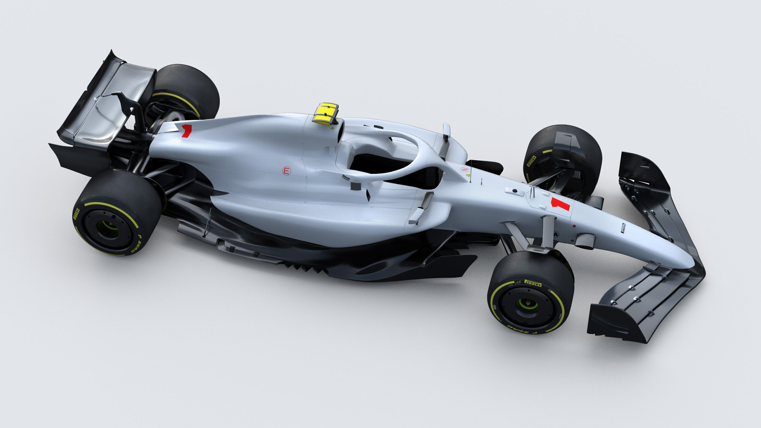 F1 Generic Car 2025 Template 3D model_10