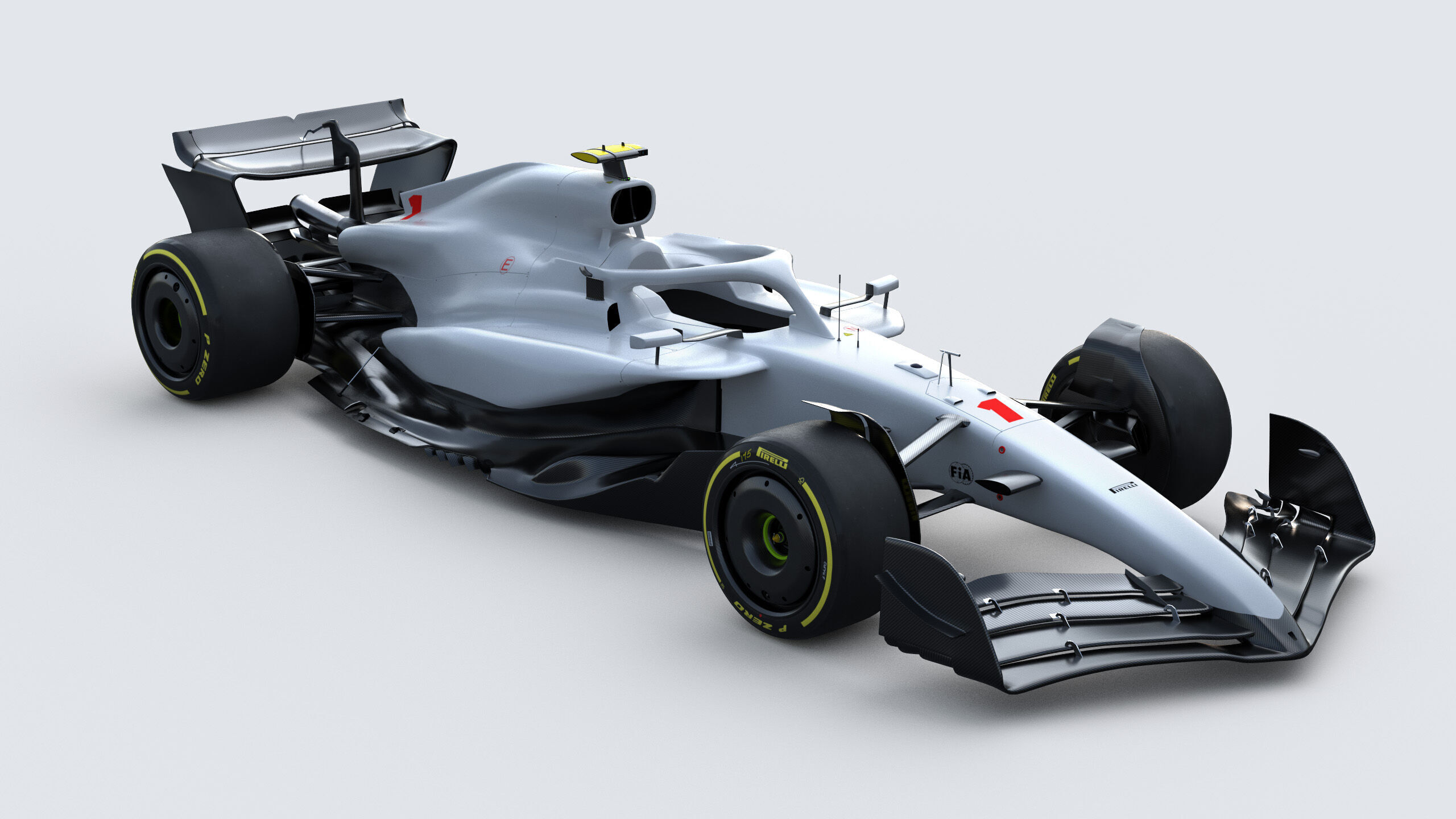 F1 Generic Car 2025 Template 3D model_8